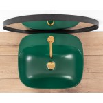 Накладной умывальник Rea Luiza 50 L.Green Matt